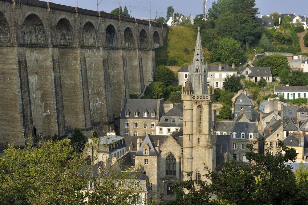 Point de départ du GR 380 ou Tour des Monts d'Arrée : Morlaix - Crédit : Hemis - Mattes René